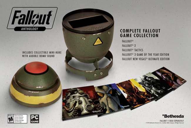 Антология серии Fallout будет продаваться в корпусе от ядерной бомбы. Фото.
