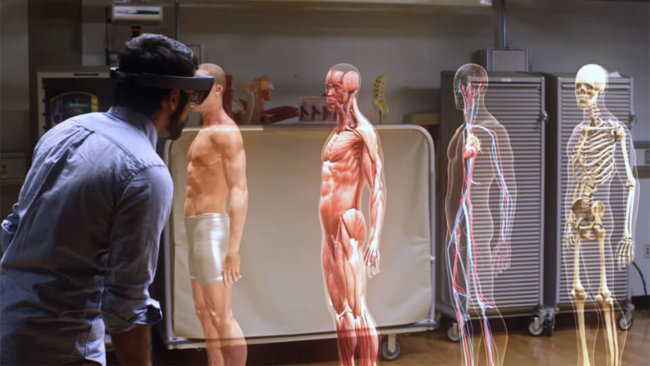 #видео | Как гарнитура HoloLens поможет усовершенствовать медицинское образование. Фото.