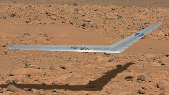 NASA хочет отправить на Марс летающий планер. Фото.
