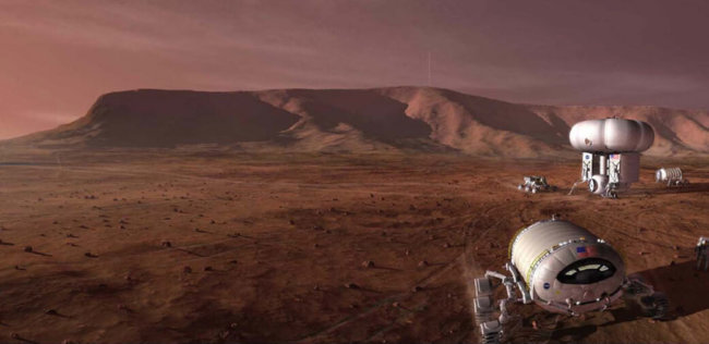 Микробы могут подготовить Марс к приёму людей. Фото.