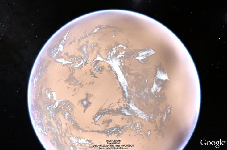 Ученые составили карту Плутона в формате Google Earth. Ученые составили карту Плутона в формате Google Earth. Фото.