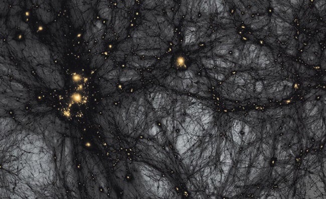 Есть ли связь между темной материей и черными дырами? Фото.