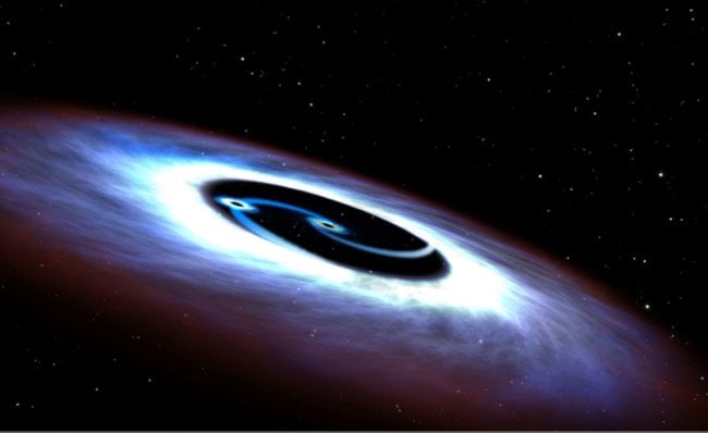 Чёрные дыры-близнецы, обнаруженные LIGO, могли родиться внутри одной звезды. Фото.