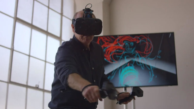 #видео дня | Аниматор студии Disney рисует внутри виртуальной реальности. Фото.