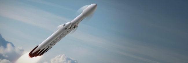 Первая ракета Falcon Heavy от SpaceX стартует грядущей весной. Фото.