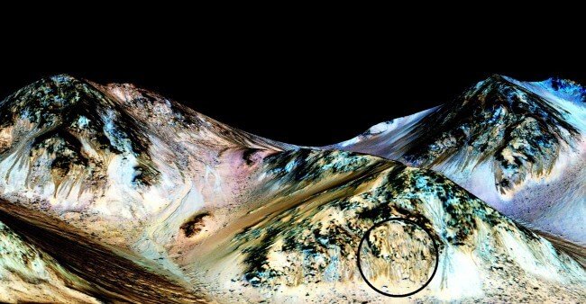 Вода на Марсе: найдется ли чужая жизнь в токсичных ручейках? Фото.