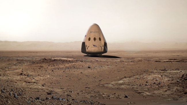 Лас-Вегас делает ставки, что SpaceX окажется на Марсе раньше NASA. Фото.