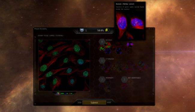 Новая мини-игра в EVE Online позволит игрокам внести вклад в науку. Фото.