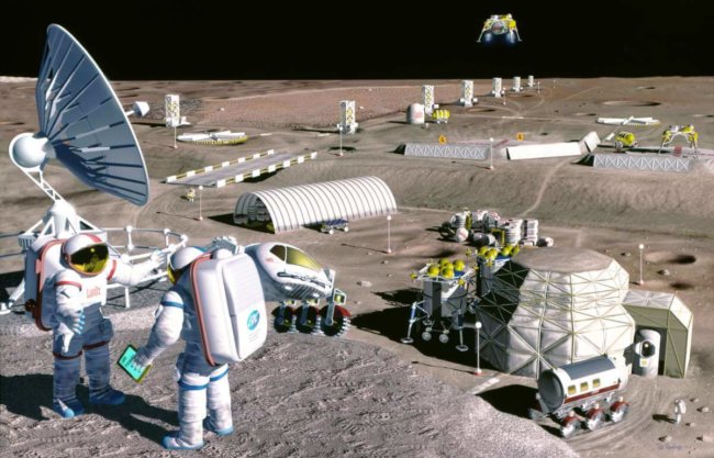 Американские компании помогут Европе построить деревню на Луне. Фото.
