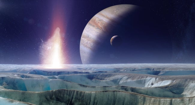 «Хаос» Европы: куда лучше направить миссию по изучению спутника Юпитера? Фото.