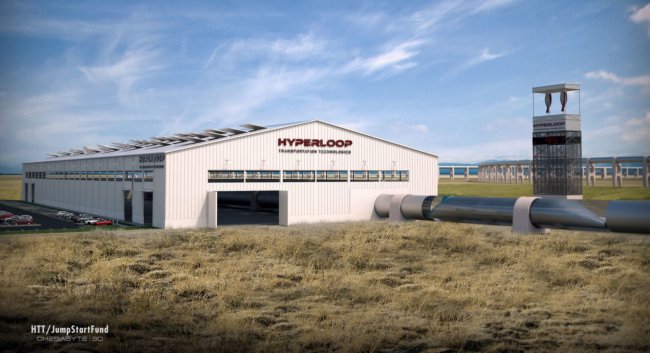 Первая линия высокоскоростной транспортной системы Hyperloop откроется в 2018 году. Фото.