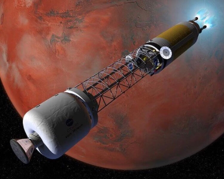 Ракеты я ядерным двигателем. Фото.