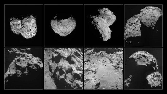 Внутри кометы 67P не обнаружили крупных пустот. Фото.