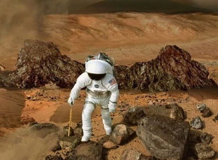 Токсичный марсианский грунт. Хотели бы прогуляться по марсианской поверхности? Фото.