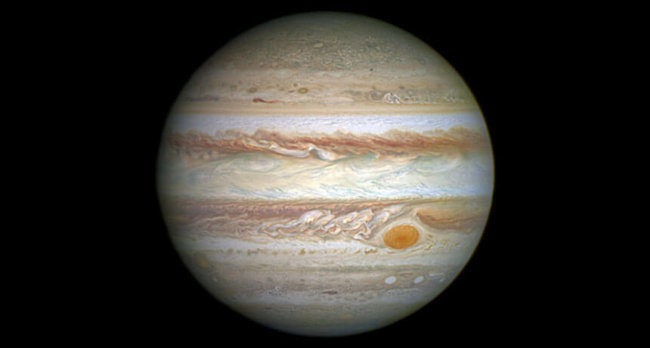 Юный странствующий Юпитер мог вычистить внутреннюю Солнечную систему. Фото.