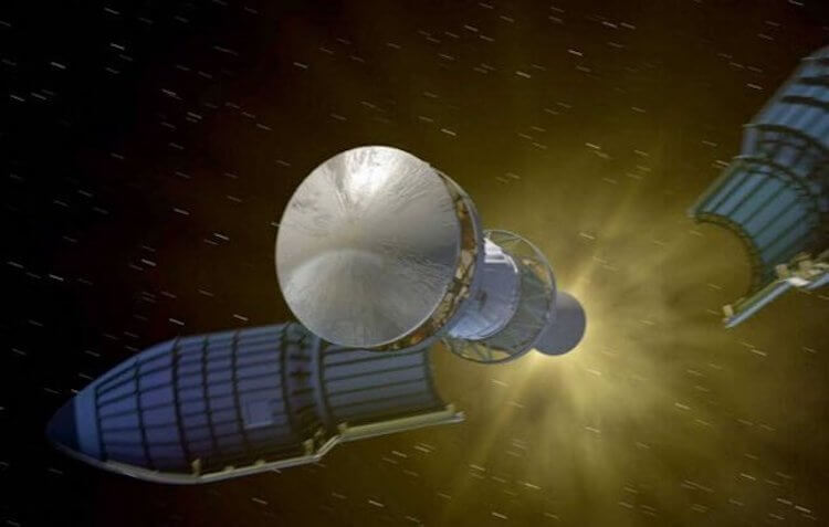 Размер головного обтекателя ракеты. Чтобы долететь до Марса нужная действительно большая ракета. Фото.