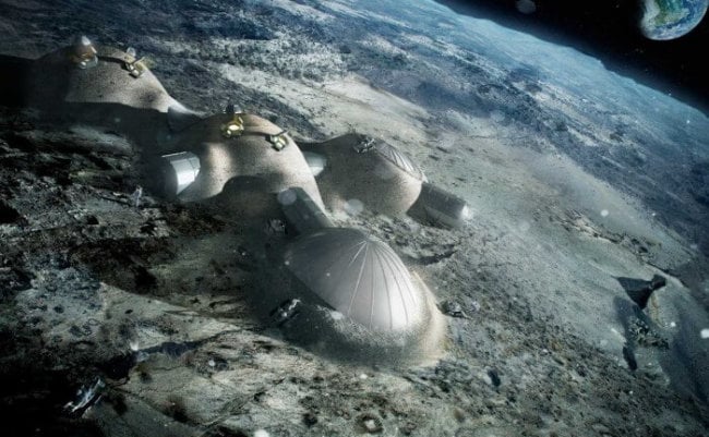 ЕКА планирует построить на Луне международное поселение. Фото.