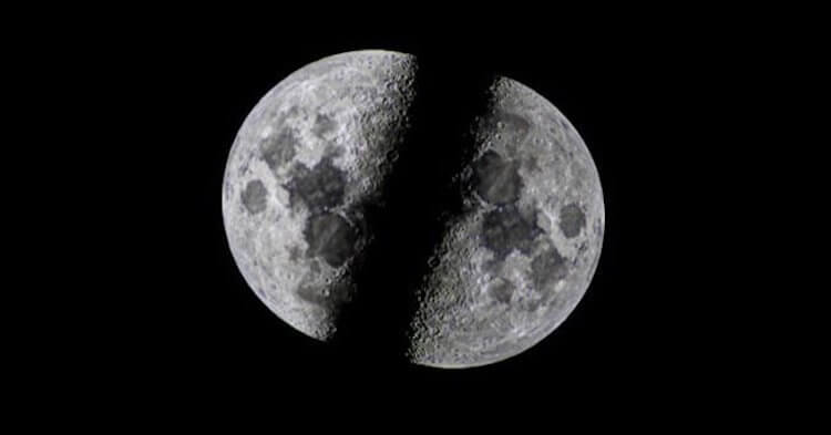 Луна расколется. Повреждение Луны будет иметь очень серьезные последствия. Фото.