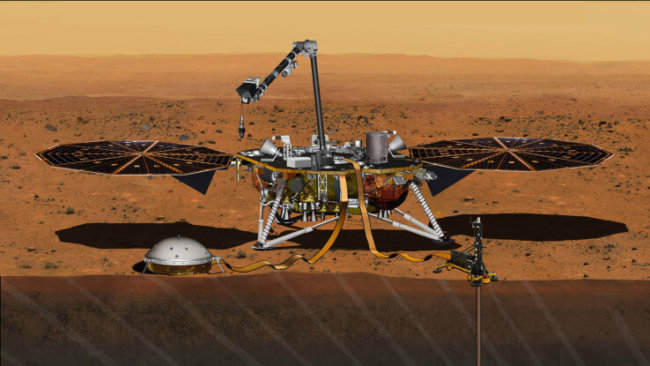 Следующая миссия NASA на Марс запланирована на май 2018 года. Фото.