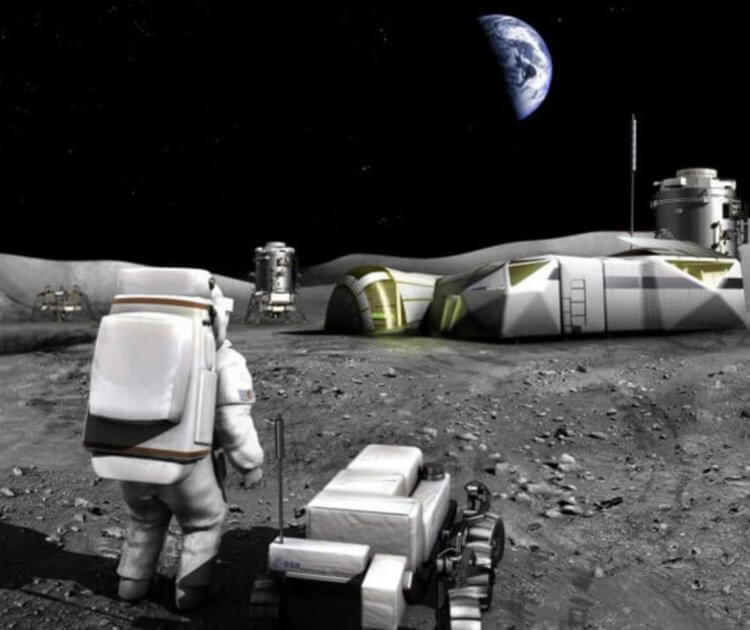 Лунная база NASA? К 2022 году? За 10 миллиардов долларов? Реально ли? Нужно ли? Лунная база. Фото.