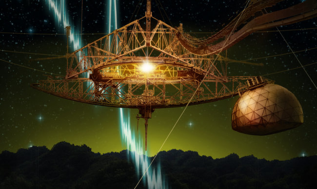 Астрономы впервые стали свидетелями повторяющихся радиовспышек. Фото.