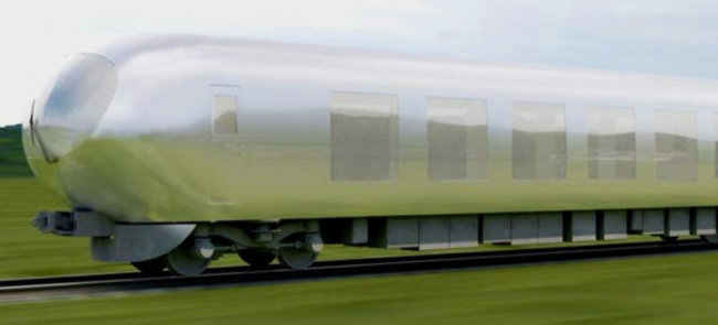 К 2018 году в Японии появится «невидимый» поезд. Фото.