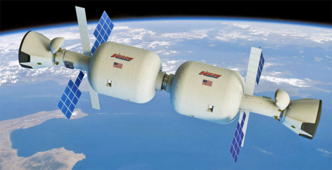 В 2020 году на орбите Земли может появиться надувная космическая станция. Фото.