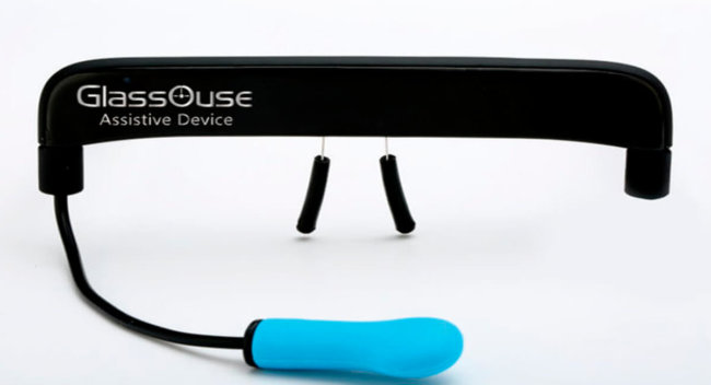 Glassouse — устройство для управления курсором мыши с помощью движений головы. Фото.