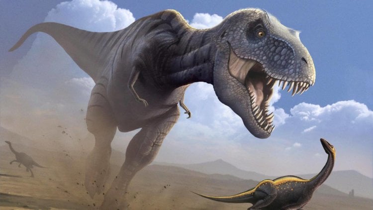 Tyrannosaurus rex — самый опасный динозавр. Тираннозавр. Фото.