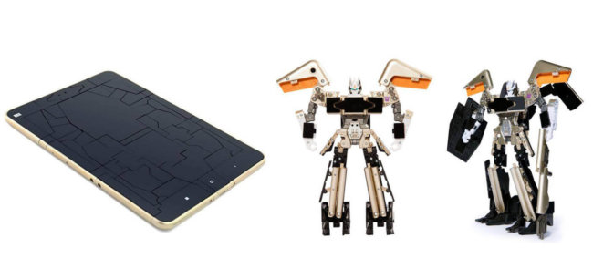 Xiaomi создала игрушечный планшет, собирающийся в робота-трансформера. Фото.