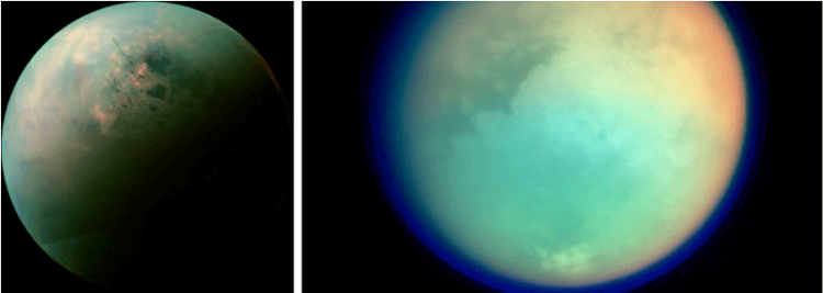 Что мы знаем о космосе. Спутник Сатурна Титан. Фото.