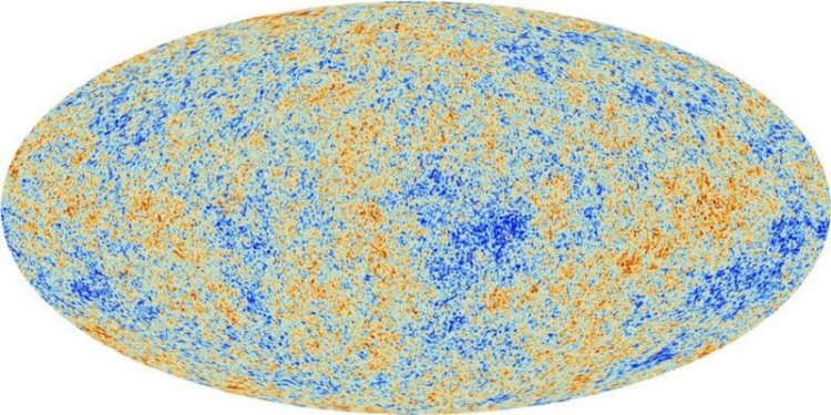 Когда признали Теорию Большого взрыва. Вселенная была практически однородной. Фото.