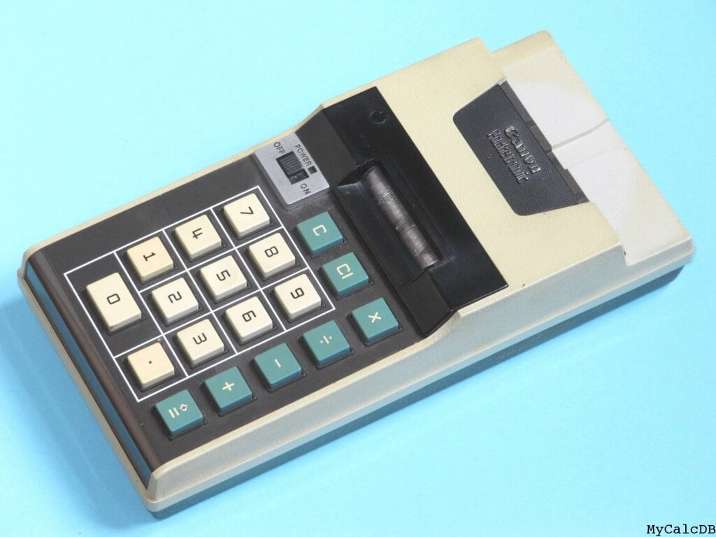 11. Калькулятор Canon Pocketronic. Первый карманный калькулятор. Фото.