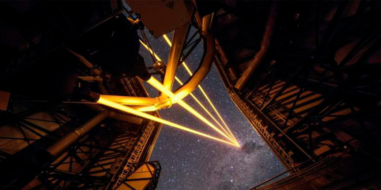 Четыре лазерных луча позволят телескопу делать снимки чётче