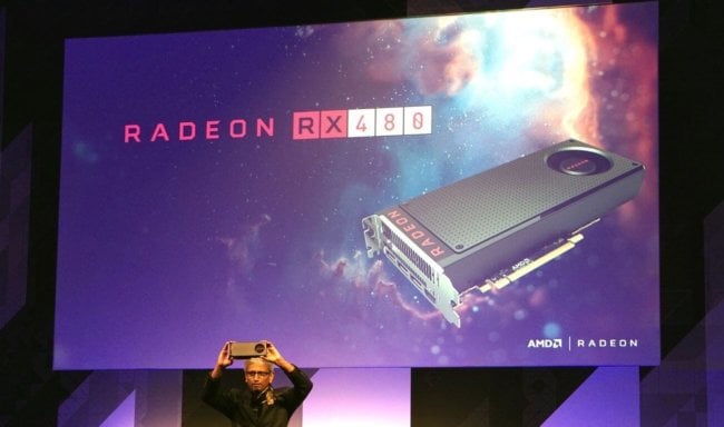 AMD представила бюджетную видеокарту Radeon RX480. Фото.