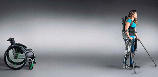 Однажды люди пересядут с инвалидных колясок на… экзоскелеты. Фото.