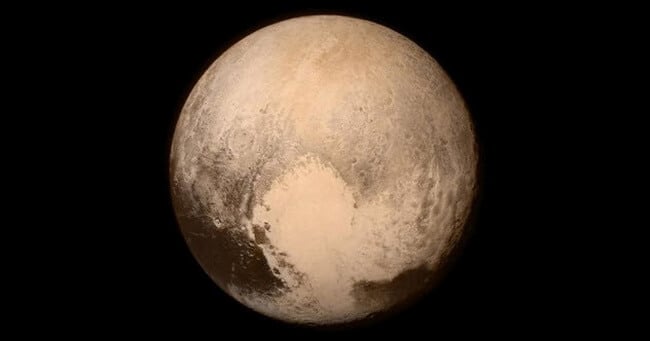 Сердце Плутона. Необычная поверхность Плутона. Фото.
