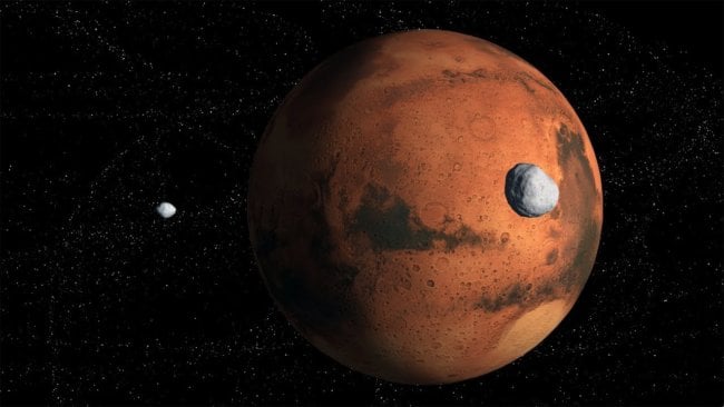 Кажется, ученые поняли, как появились спутники Марса. Фото.