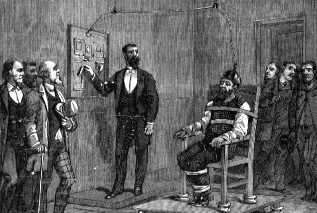Электрический стул: и снова не Томас Эдисон. Уильям Кеммлер, казненный на электрическом стуле. Фото.