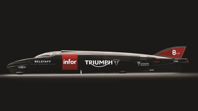Triumph предпримет третью попытку побития рекорда скорости для мотоциклов. Фото.