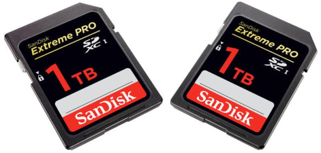 SanDisk показала первую в мире SD-карту объемом 1 ТБ. Фото.
