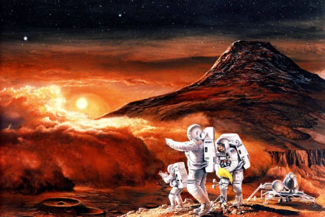 Разве мы не должны найти жизнь на Марсе перед тем, как отправлять людей? Фото.