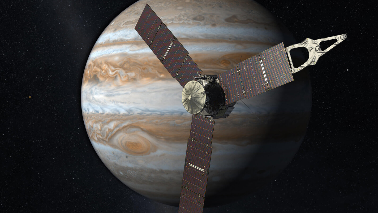 «Юнона» успешно вышла на орбиту Юпитера. Юнона и Юпитер. Фото.