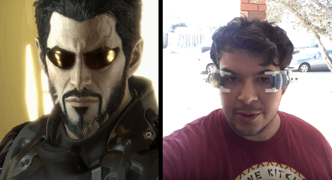 Энтузиаст смастерил себе очки из Deus Ex. Ну, почти. Фото.