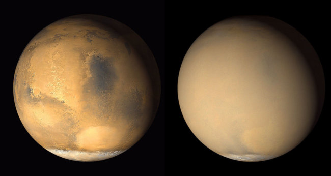 Сможем ли мы прогнозировать пылевые бури на Марсе? Фото.