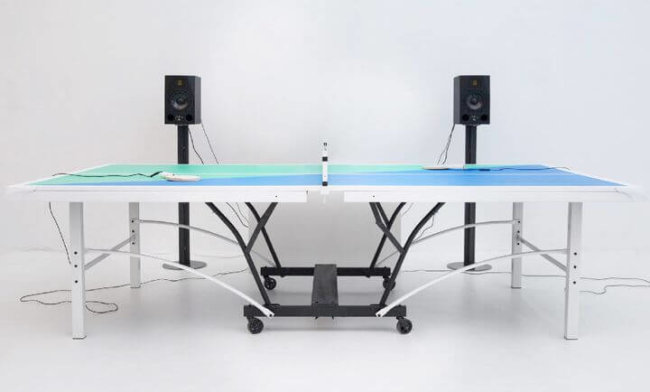 Ping Pong FM – музыкальный стол для игры в настольный теннис. Фото.