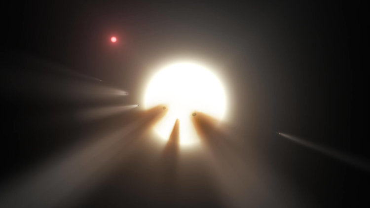 Семь лучших объяснений поведения самой странной звезды на небе. Может ли черная дыра съедать свет? Фото.