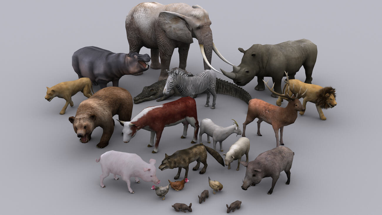 Запущен проект Digital Life, цель которого создать 3D-модели всех существующих животных
