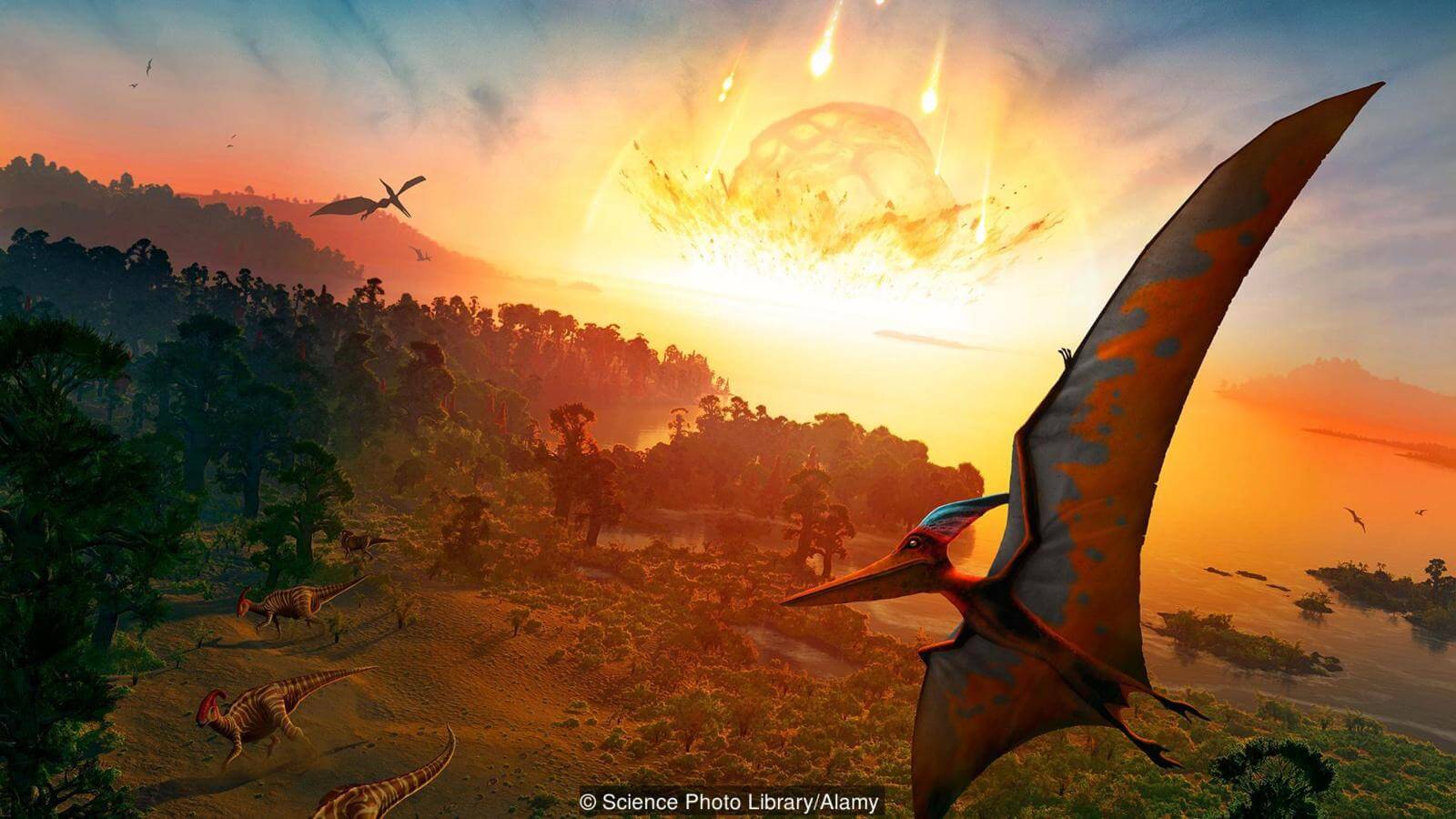 Являются ли астероиды единственной угрозой для Земли. В истории Земли были разные времена. Фото.