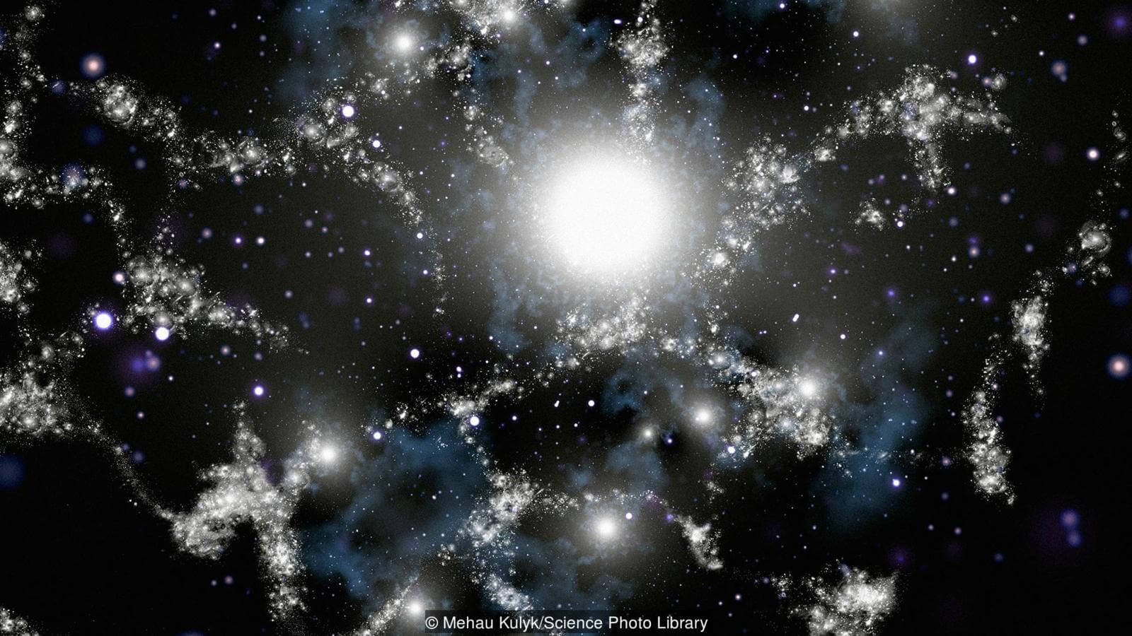 Темная материя. Темная материя может оказать влияние на многое. Фото.